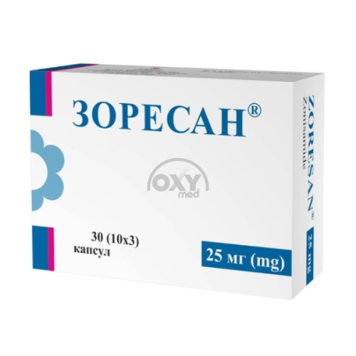product-Zoresan 25 mg № 30 kapsulalar