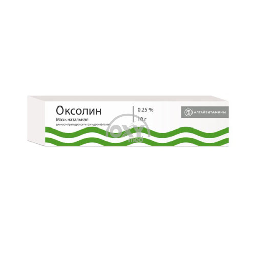 product-Oksolin, 0,25%, 10 g, burun uchun malham