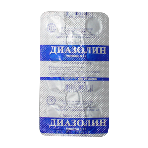 product-Diazolin 0,1 № 10 tabletkalari