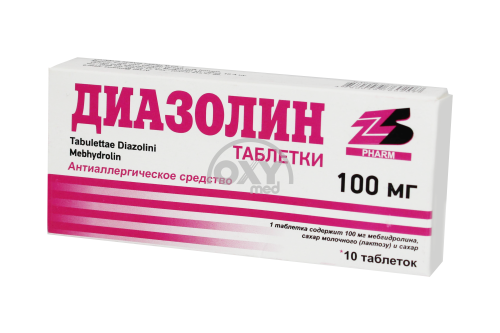 product-Диазолин 100мг №10 табл.