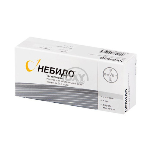 product-НЕБИДО РАСТВОР ДЛЯ ИНЪЕКЦИЙ (АМПУЛЫ) 250 МГ 4 МЛ