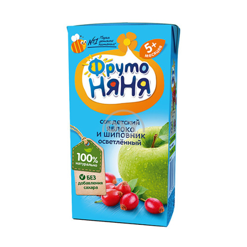 product-Сок "Фруто-Няня" яблоко, шиповник 200 мл