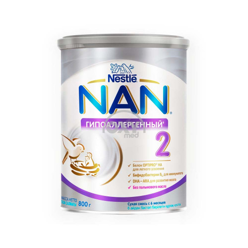 product-Смесь сухая молочная NAN №2 гипоаллергенная 6м 800г