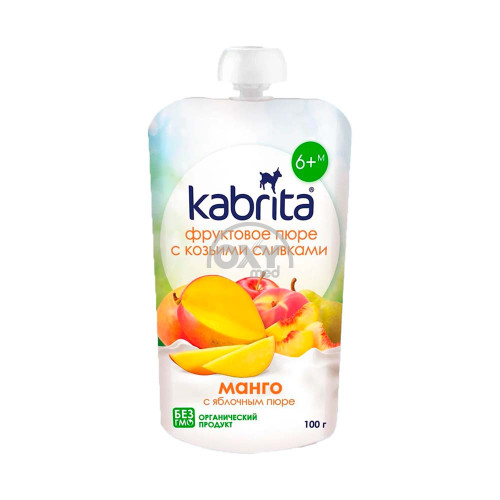 product-Пюре фруктовое "Kabrita" манго с яблочным пюре 100г 6+