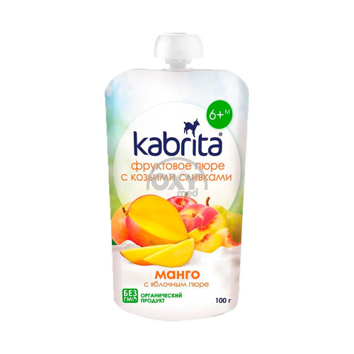 product-Mevali pyuresi Kabrita mango olma bilan 100g 6+