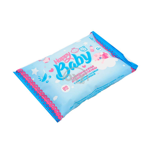 product-Салфетки влажные детские Happy Baby №20 кремовые