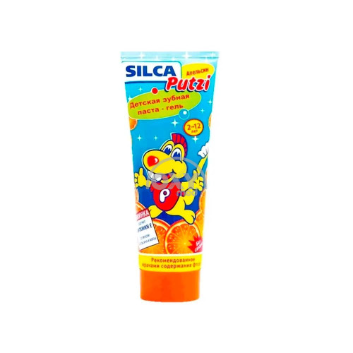 product-Зубная паста-гель детская "Silcamed" Putzi апельсин 75мл