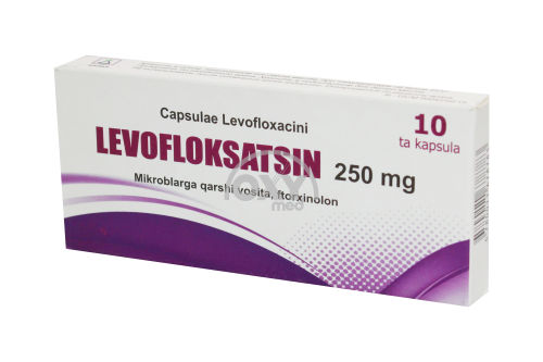 product-Levofloksatsin 250 mg № 10 kapsulalar