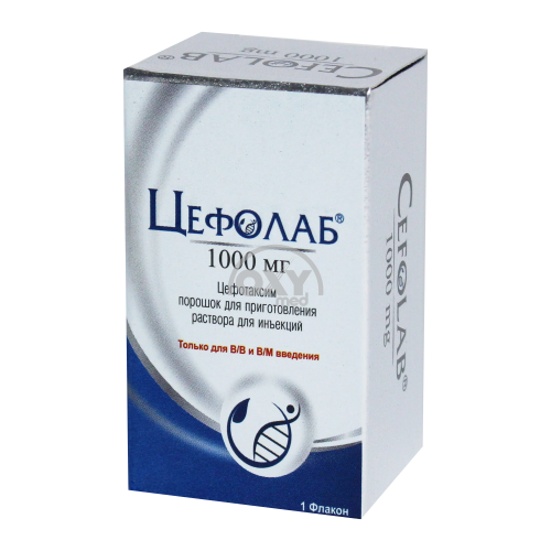 product-Cefolab 1000 mg № 1 in'ektsiya uchun eritma tayyorlash uchun kukun