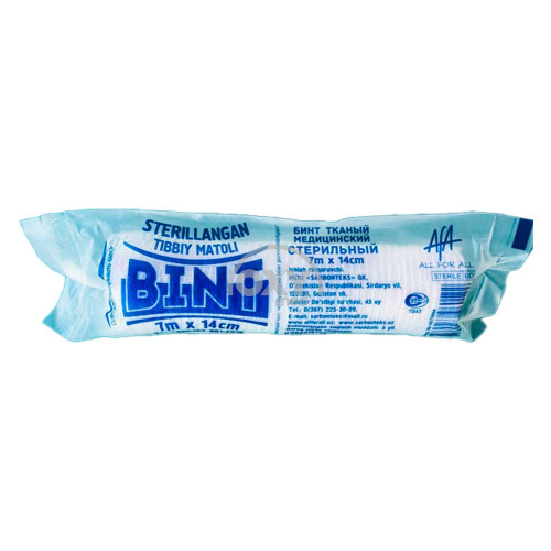 product- To'qilgan asal bandaji. o'chirildi 7 m x 14 sm
