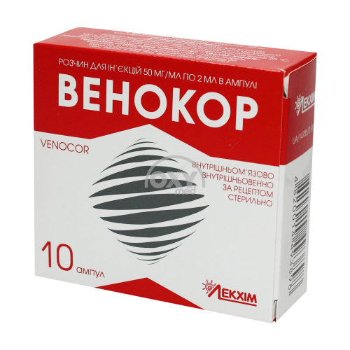 product-Венокор 50мг/мг 2мл №10 раствор  д/и.