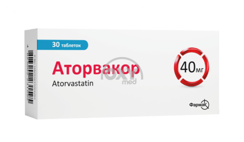 product-Аторвакор таблетки 40 мг №30 (СНГ)