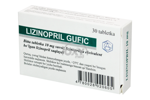 product-Лизиноприл Gufic 10 мг №30