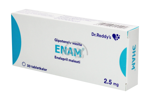 product-Enam 2,5 mg № 30 tabletkalari