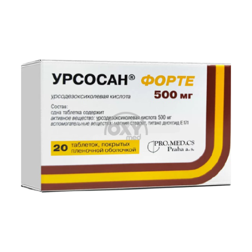 product-Ursosan Forte 500 mg № 20 tabletkalari