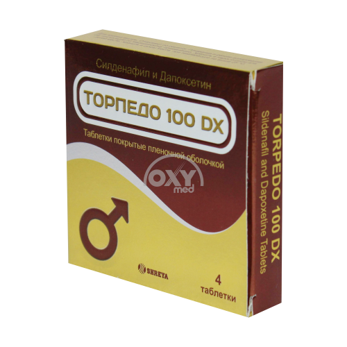 product-Торпедо 100 DX  100мг/60мг №4 табл.