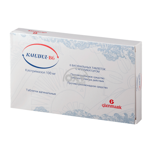 product-Кандид В-6 100 мг. №6 таб.вагин. с апликатором