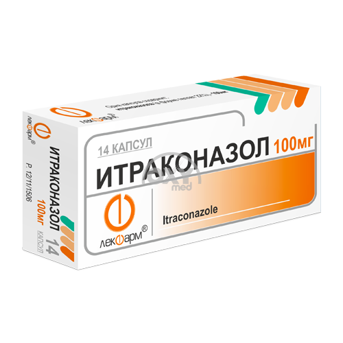 product-Itrakonazol, 100 mg, qopqoqlar. № 14
