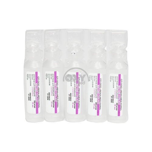 product-Magniy sulfat 250 mg/ml 10 ml № 5 in'ektsiya uchun eritma
