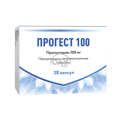 product-Прогест 100, 100 мг, капс. №28