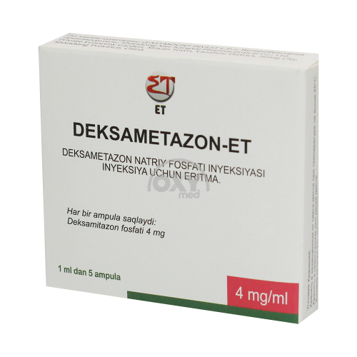 product-Deksametazon-ET 4 mg/ml 1 ml № 5 in'ektsiya uchun eritma