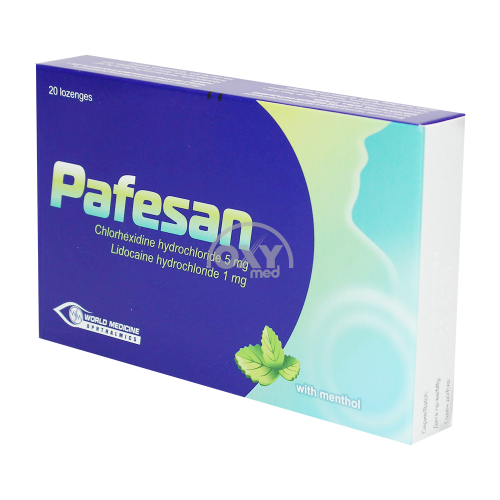 product-Pafesan yorlig'i. 5 mg/1 mg № 20 mentol