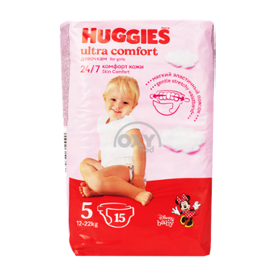 product-Huggies Ultra Comfort tagliklari qizlar uchun №5 №15 o'lchamli