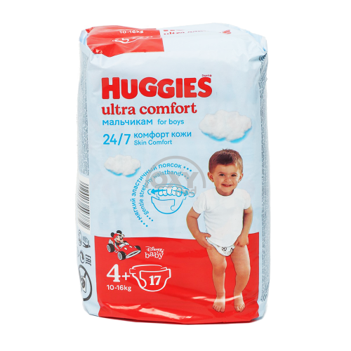 product-Подгузники Huggies Ultra Comfort размер #4+ №17 для мальчиков