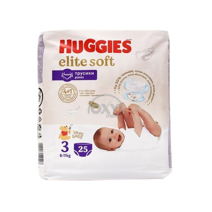 product-Подгузники трусики Huggies Elite Soft, размер 3, №25