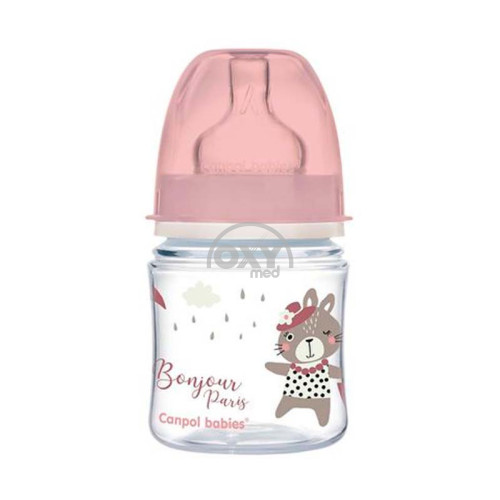 product-Бутылочка антиколиковая "Canpol" Bonjour розовая 120мл