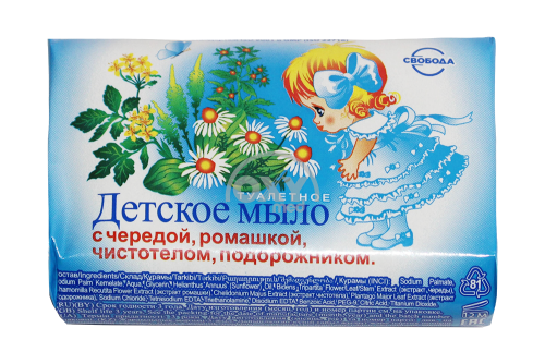 product-Мыло "Детское с чередой, ромашкой, чистотелом, подорожником" 100 гр