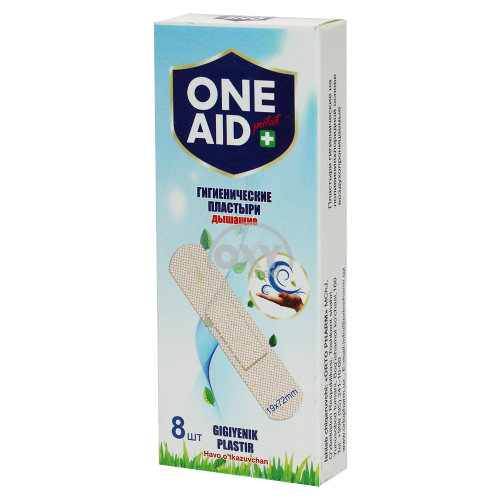 product-Пластыри гигиенические "ONE AID" поливинилхлорид дышащие 19*72 мм №8