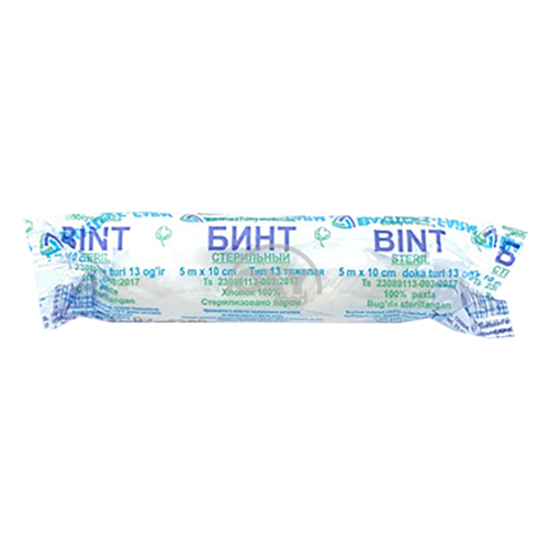 product-5 m x 10 sm o'lchamdagi doka bandaji o'chirildi