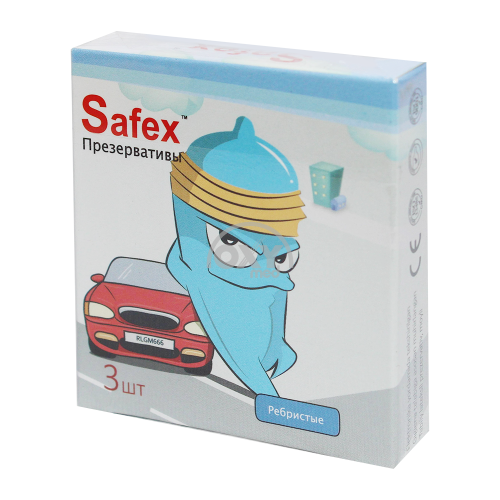 product-Презервативы "Safex" ребристые №3 