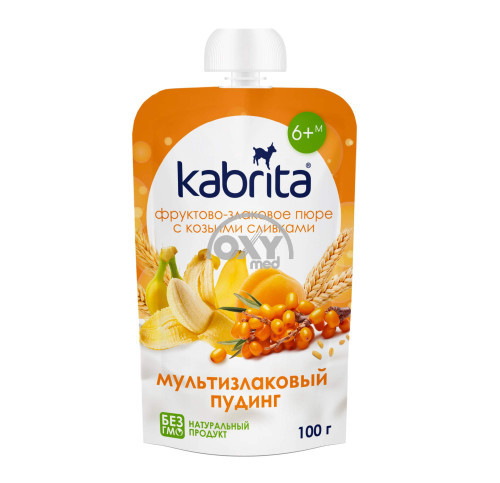 product-131 Пюре фрукт-злак."Kabrita"Мультизл.пуд.100г 6+