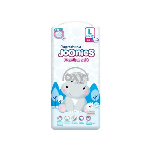 product-447 Подгузники JOONIES Premium Soft р.L №42(9-14кг