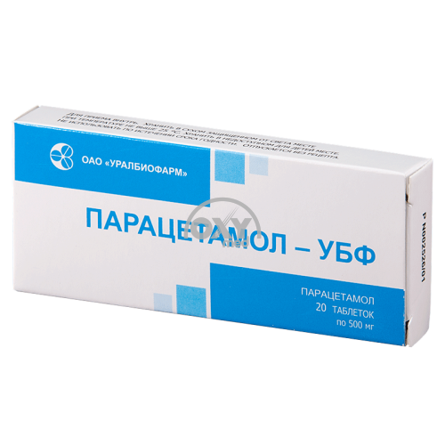 product-Парацетамол УБФ 500мг №20 табл. (2Х10)
