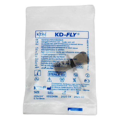 product-Kichkina ichiga infuziya qilish uchun qurilma tomirlar o/p KD-FLY 22G