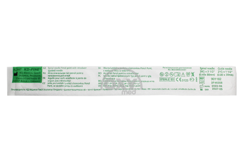product-Игла спинальная 26G Pencil Point с направляющей иглой 21G