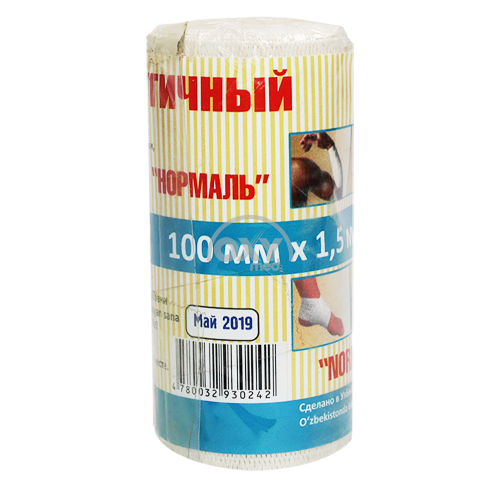 product-Elastik bandaj. Oddiy 100 mm x 1,5 m