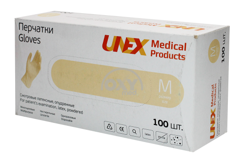 product-Latek kukunli qo'lqoplar. n/st. rangsiz kattaligi M No 100