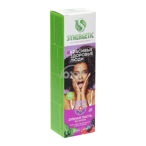 product-Зубная паста Synergetic для чувствительных зубов Ягоды+мята 100 г
