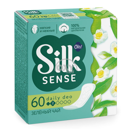 product-Прокладки "OLA"ежедневные Silk Sense (зеленый чай) №60