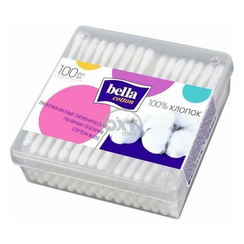 product-Ватные палочки "Bella Cotton" (прямоугольная упаковка) №100