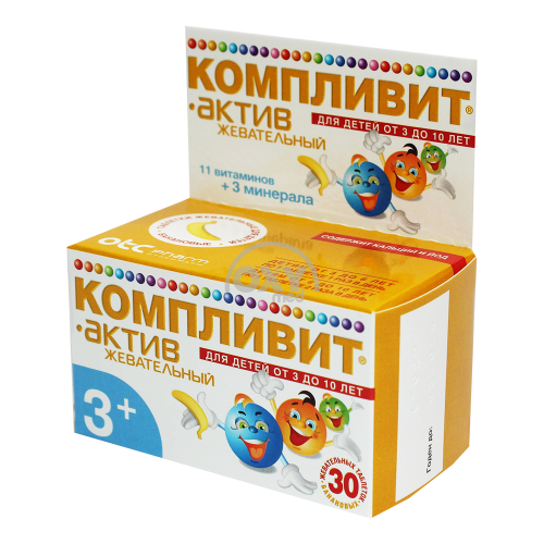 product-Компливит Актив №30 таблетки жевательные Банан