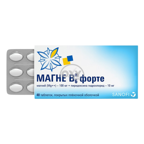 product-Magne B6 forte 100 mg/10 mg № 40 tab.