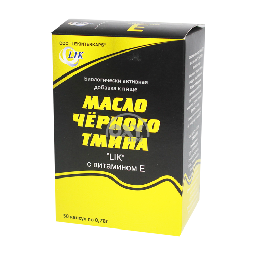 product-Масло черного тмина "LIK" с Вит Е 0,3Г № 50 капс.