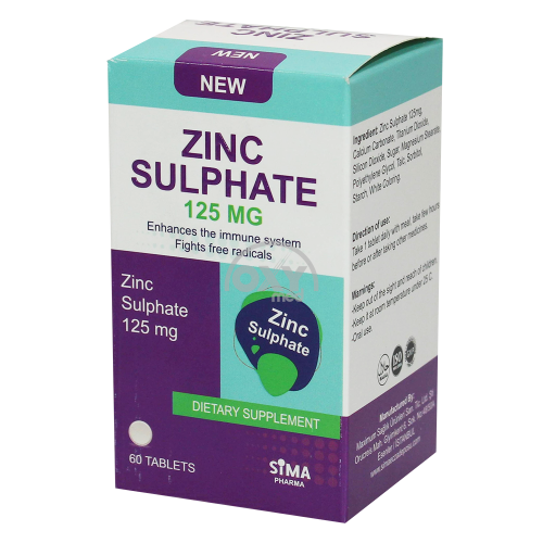 product-Sink sulfat 125 mg No 60 tab.