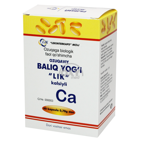 product-Kaltsiy qopqoqli baliq yog'i 780 mg. № 60