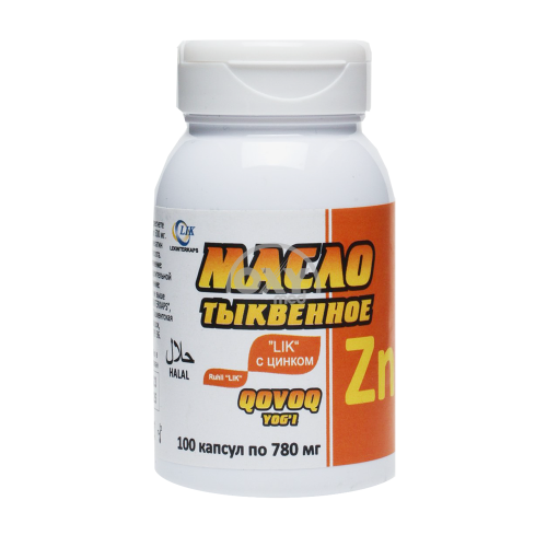 product-Масло тыквенное LIK c цинком 0,78 г №100 капсулы